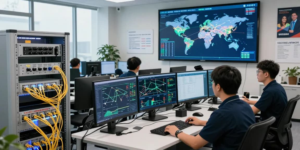 Monitoring fiber connections at a high-performance network operations center