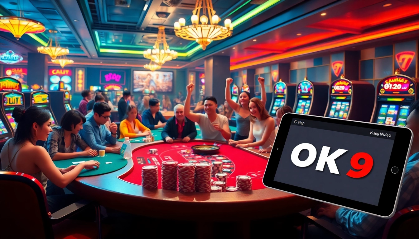 Engage in thrilling gambling experiences with Đăng Nhập OK9 at a luxurious casino.