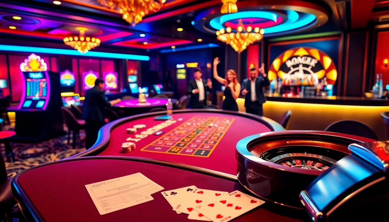 Experience luxury gaming at Thabet with vibrant tables and exciting roulette.