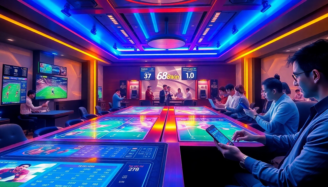 Engage with thể thao 68win's thrilling sports betting action, featuring vibrant odds displays and competitive gameplay.