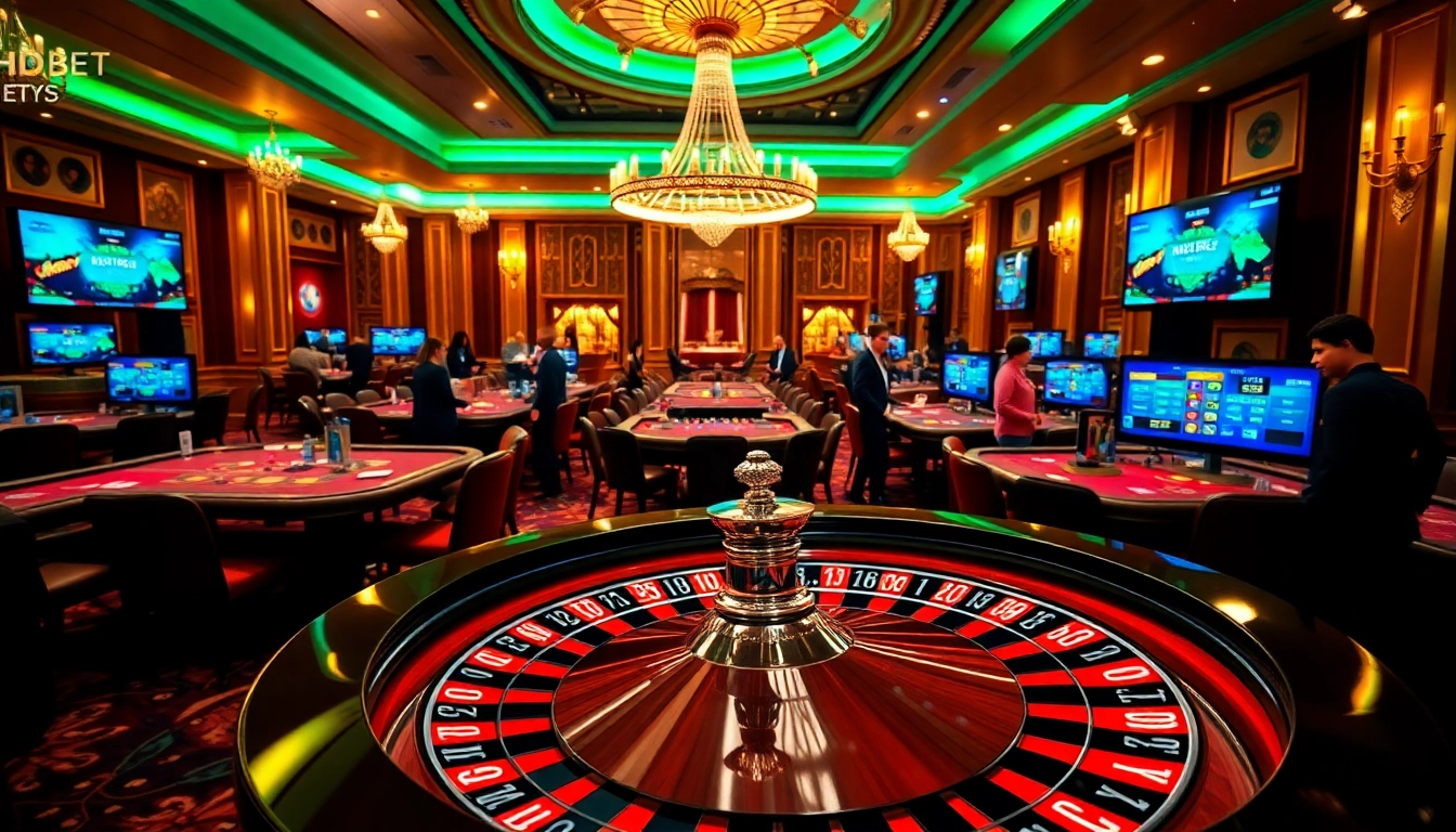 Experience thrilling gameplay at hdbet com with vibrant casino tables and excitement.