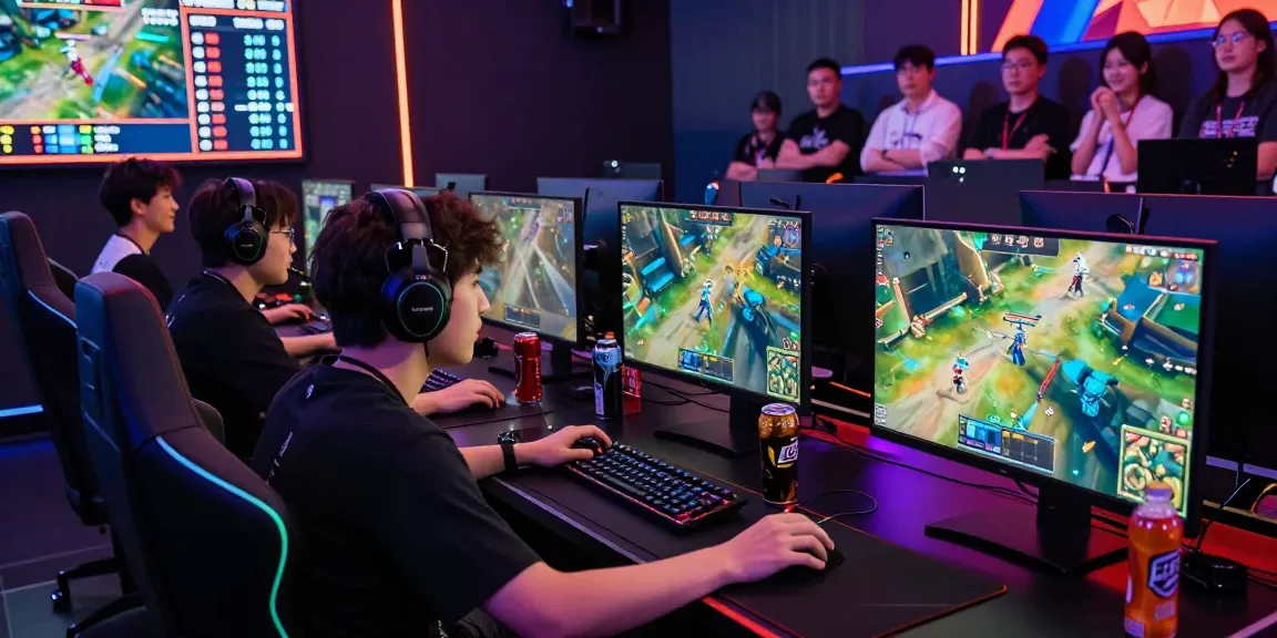 Gamers competing on high-end setups at https://proplay88.uk.com/, showcasing intense gaming environment and excitement.